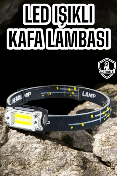 Kamp Feneri Balıkçı Feneri Başlıklı Suya Dayanıklı Kafa Lambası ürün görseli 1