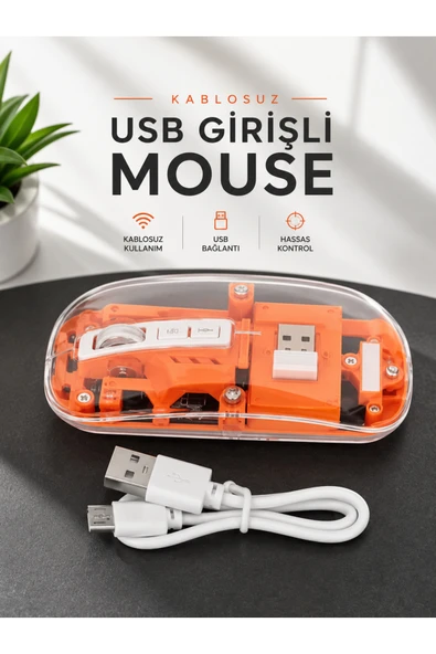 Fare Mouse Çift Modlu Kablosuz Bağlantılı 2.4GHz Destekli ürün görseli 1