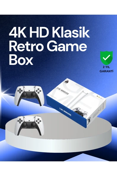 20000 Oyunlu Retro TV Oyun Konsolu 64GB SD Kartlı Model ürün görseli 1