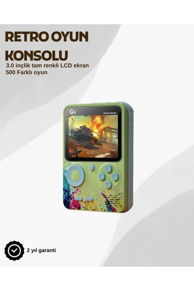 G5 Taşınabilir Retro Oyun Konsolu – Çocuk ve Yetişkinler İçin ürün görseli 1