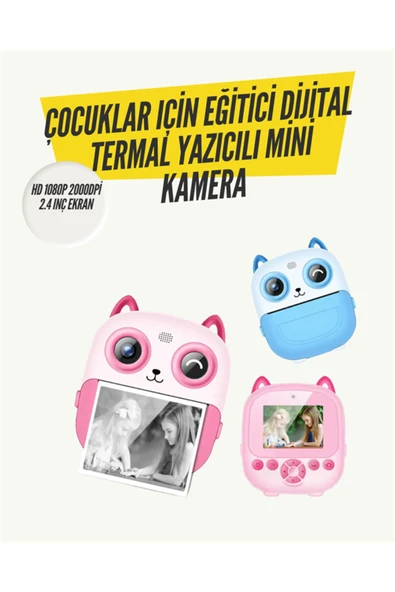 2.4” Ekranlı Mini Kamera – 1080p Kayıt + Mürekkepsiz Yazdırma ürün görseli 1