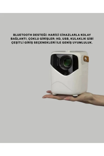 Android Sistemli Mini Projektör  Uygulama Destekli Akıllı Kullanım - Resim 5