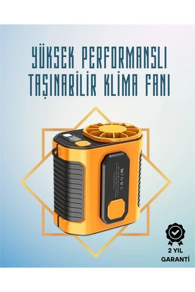 Yüksek Hızlı Mini Klima Fan – 11 m/s Rüzgar Gücü, 100 Hız Ayarı ürün görseli 1