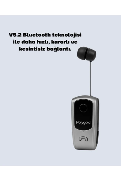 PG920 Klipsli Bluetooth Kulaklık - Resim 2