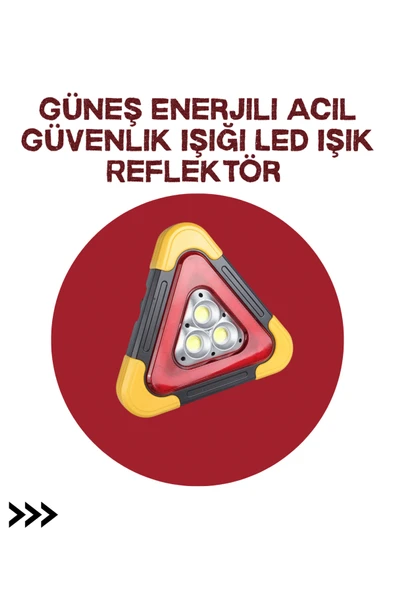 Alüminyum Gövdeli LED Üçgen Reflektörlü Acil Işık ürün görseli 1