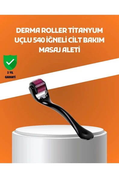 540 İğneli Titanyum Dermaroller Profesyonel Ev Tipi Cilt Yenileme Aparatı ürün görseli 1