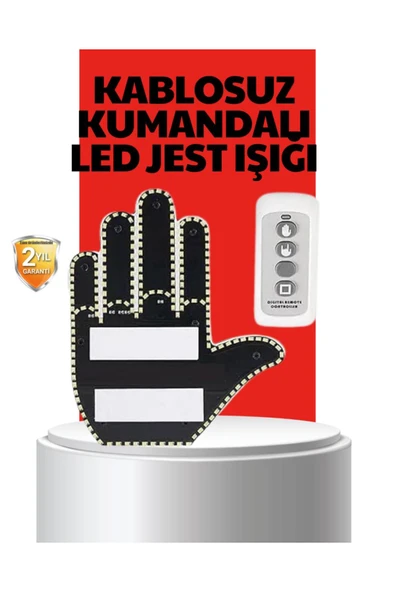 Uzaktan Kumandalı LED Jest Işığı – 3 Farklı Hareket Modu ürün görseli 1