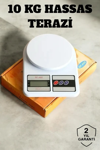 Hassas Terazi 10 kg Kapasiteli, Yüksek Hassasiyetli Dijital Mutfak Tartısı ürün görseli 1