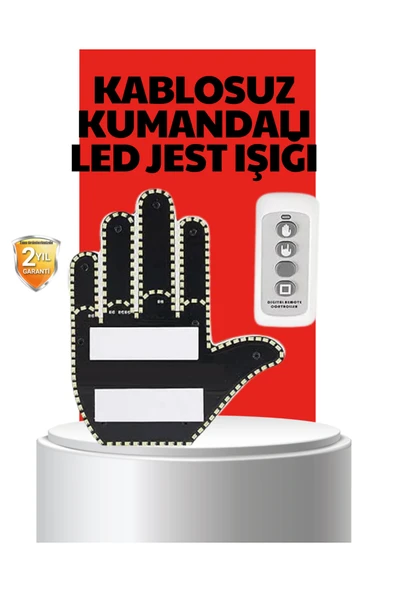 Uzaktan Kumandalı LED Jest Işığı – 3 Farklı Hareket Modu ürün görseli 1