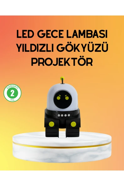Taşınabilir Lityum Bataryalı Led Gece Lambası ve Projektör ürün görseli 1