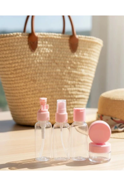30 ml 5’li Seyahat Banyo Şişe Seti Çantalı ürün görseli 1