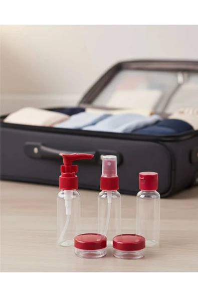 Taşınabilir 5 Parça Seyahat Kozmetik Dolum Seti 30 ml ürün görseli 1