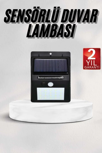 Bahçe Aydınlatması Güneş Enerjili Led Işık Lamba Sensörlü Dekoratif ürün görseli 1