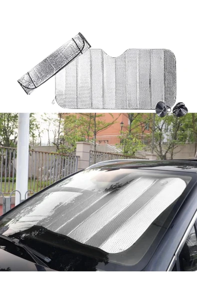 UV ve Isı Önleyici Oto Ön Cam Güneşliği Hyundai i20 Fiat Egea Toyota Corolla Volkswagen Passat ürün görseli 1