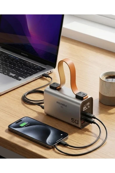 50000 mAh Powerbank Süper Hızlı Şarj LED Dijital Göstergeli Taşınabilir Şarj Cihazı ürün görseli 1