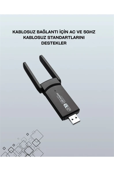 Realtek Chipsetli 5G Destekli Yüksek Hızlı Ağ Adaptörü ürün görseli 1