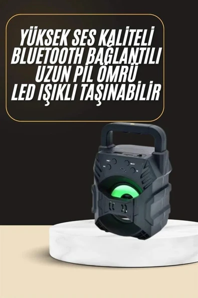 Bluetooth Hoparlör Android ve İOS Uyumlu Ses Bombası USB Girişli Taşınabilir ürün görseli 1