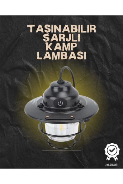 Kamp ve Bahçe İçin Retro LED Fener – Sıcak Işık, Uzun Ömürlü Batarya ürün görseli 1