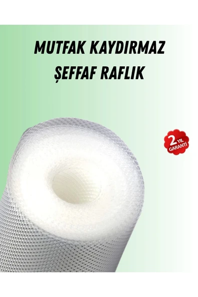 Şeffaf mutfak raflığı ve çekmece kaplaması kaydırmaz pvc ürün görseli 1