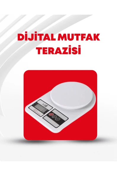 10 Kg Kapasiteli LCD Ekranlı Dijital Mutfak Tartıs ürün görseli 1