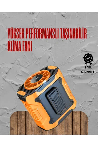 Turbo Mini Fan – Dijital Ekranlı, Sessiz & Şarjlı Serinlik! ürün görseli 1