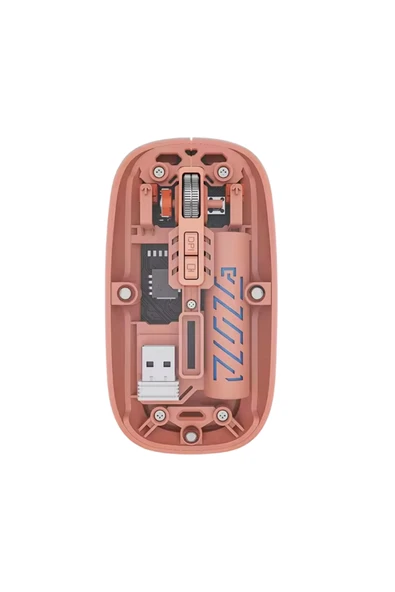Şeffaf Kablosuz Mouse Bluetooth Bağlantılı Sessiz Tıklama - Resim 5