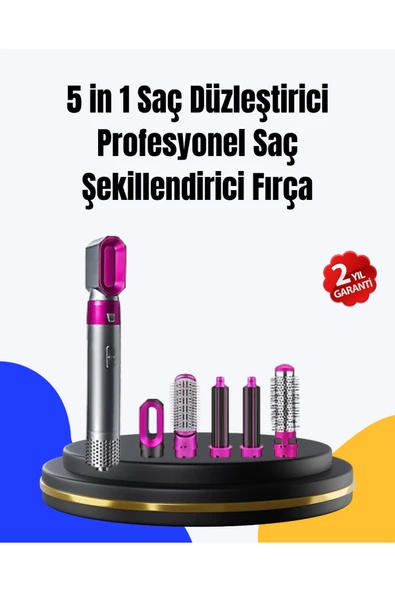 5 Parça Saç Şekillendirme Seti Düzleştirme Dalga ve Bukle Yapma ürün görseli 1
