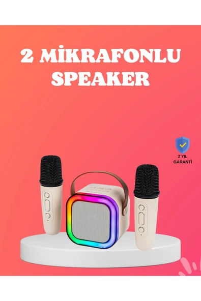 Bluetooth 5.0 Destekli Kablosuz Karaoke Hoparlör ürün görseli 1