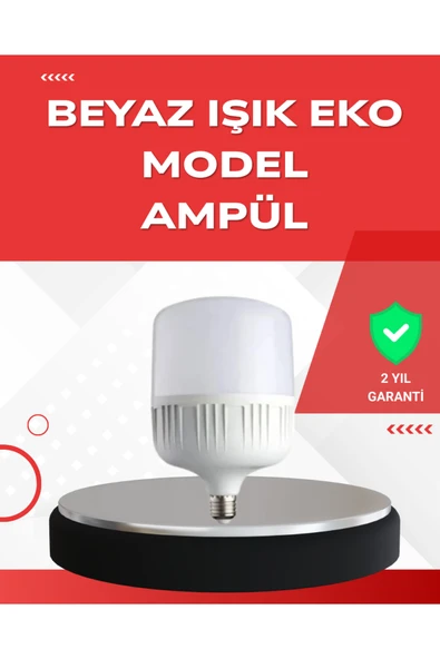 Elektrik Kesintileri İçin Şarjlı LED Ampul 30W E27 Beyaz Işık ürün görseli 1