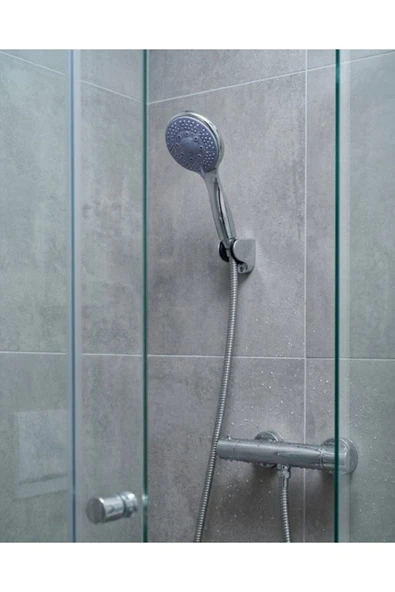 4 Modlu El Duşu Başlığı Spiral Hortumlu Duş Seti Banyo Aksesuarı ürün görseli 1