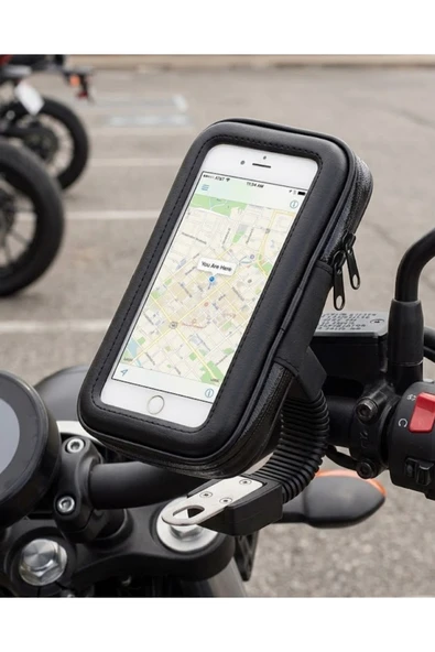 Su Geçirmez Motosiklet Scooter Telefon Standı Dokunmatik Ekranlı Bisiklet Tutucu ürün görseli 1