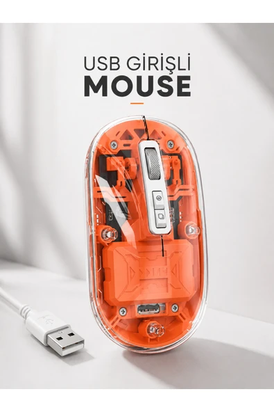 Sessiz Kablosuz USB Girişli Mouse Fare Yüksek Performanslı ürün görseli 1