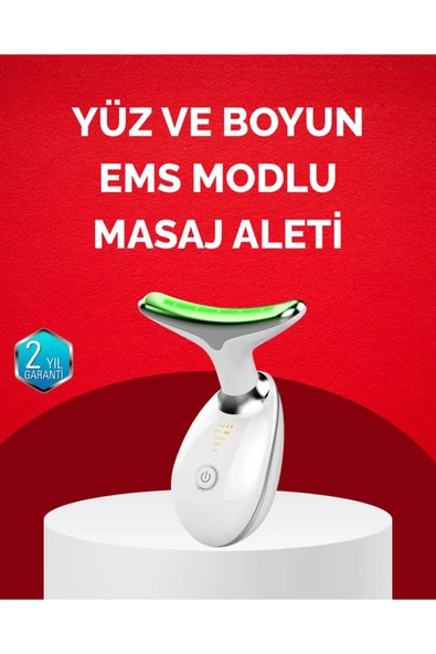 USB Şarjlı LED Işık Terapili Yüz Boyun Bakım Cihazı ürün görseli 1