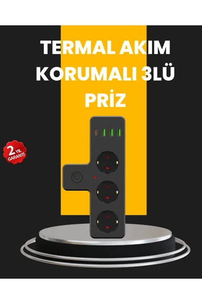 Ev ve Ofis İçin Akıllı Çoklu Priz 7 Girişli ürün görseli 1