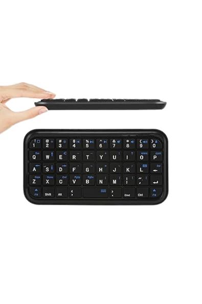 Kablosuz Mini Bluetooth Klavye Telefon Tablet PC Uyumlu - Resim 5