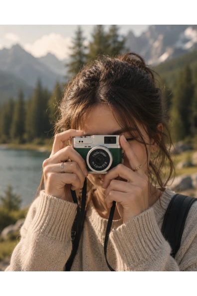 1080P HD Mini Kamera IPS Ekranlı 4K Lens Destekli Taşınabilir Dijital Kamera ürün görseli 1