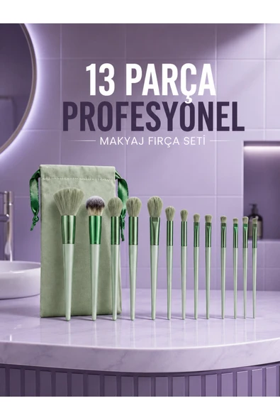 Profesyonel Makyaj Fırça Seti Yumuşak Kıllı Taşınabilir Çantalı ürün görseli 1
