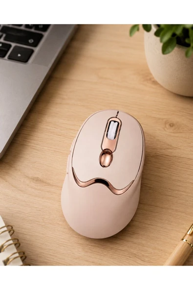 Şarjlı Kablosuz Mouse Sessiz Tıklama Bluetooth ve USB Destekli ürün görseli 1
