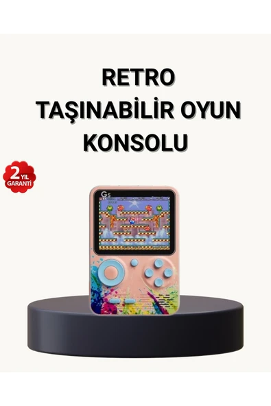 500 Klasik Oyunlu Retro Oyun Konsolu Taşınabilir ve TV Bağlantılı ürün görseli 1