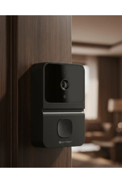 Kablosuz Video Kapı Zili Gece Görüşlü Gerçek Zamanlı Fotoğraf ürün görseli 1