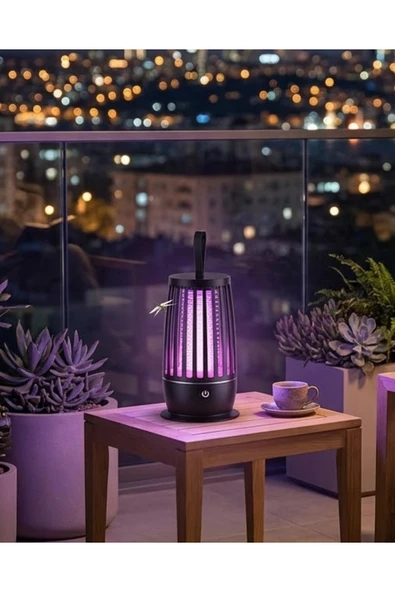 UV Mor Işık Elektrikli Böcek Öldürücü Lamba Gece Aydınlatmalı Sessiz ve Güvenli Kullanım ürün görseli 1