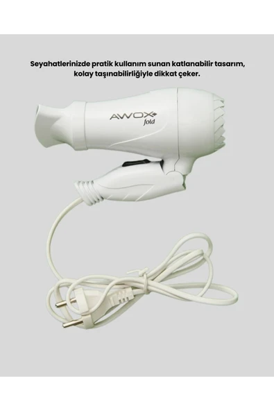 AWOX MİNİ FÖN BEYAZ - Resim 4