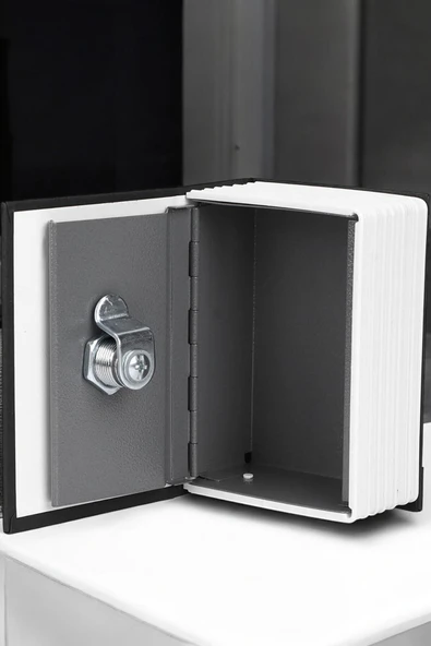 Gizli Kasa Kitap Görünümlü Anahtarlı Çelik Mini Kasa ürün görseli 1