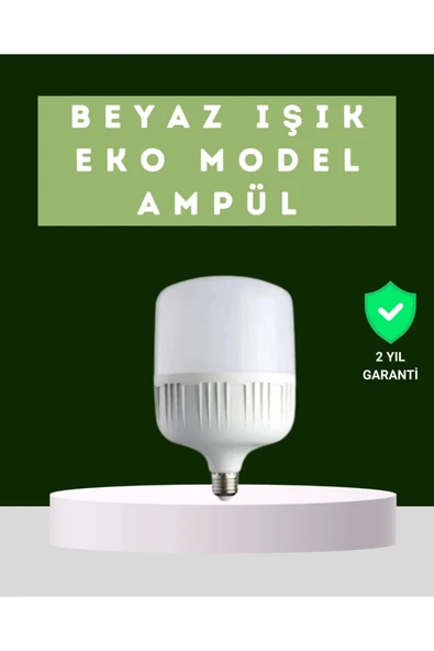 Şarjlı LED Torch Ampul 30 Watt Beyaz Işık Enerji Tasarruflu ürün görseli 1