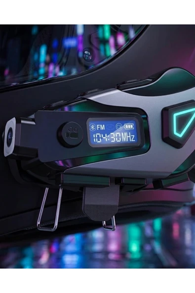 Motosiklet Kask Kulaklığı Bluetooth 5.3 Kamera ve FM Radyo Destekli ürün görseli 1