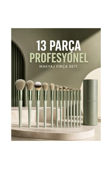 Profesyonel Makyaj Fırça Seti 13 Parça Yumuşak Kıllı Fırça Seti Far Fırçası ürün görseli 1