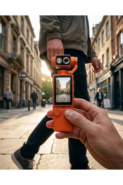 4K Ultra HD Gimbal Vlog Kamera 180 Derece Döner Lens ve Sabitleyici Özellikli ürün görseli 1