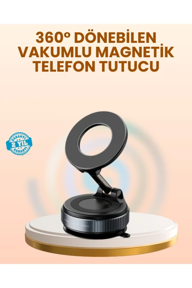 Vakumlu Manyetik Araç Telefon Tutucu Güçlü Tutuş ürün görseli 1