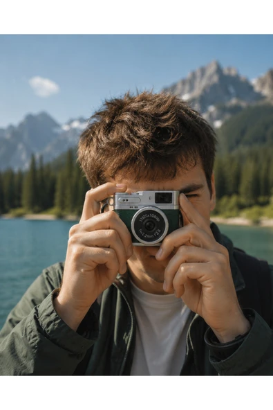 1080P HD Mini Dijital Kamera IPS Ekranlı Taşınabilir Fotoğraf Makinesi ürün görseli 1