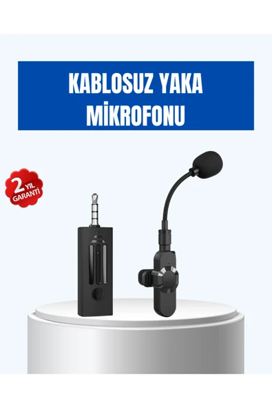 Bluetooth 5.2 Destekli Gürültü Önleyici Kablosuz Mikrofon ürün görseli 1